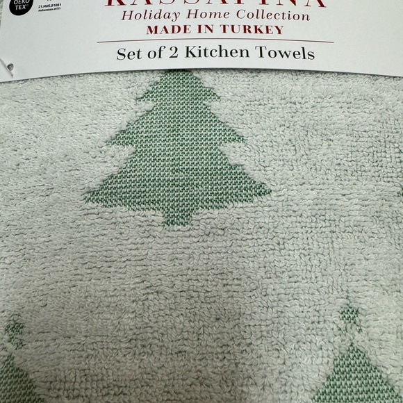 MADE IN TURKEY DECORATIVE HOLIDAY TOWEL SET OF 2 - Picture 13 of 13